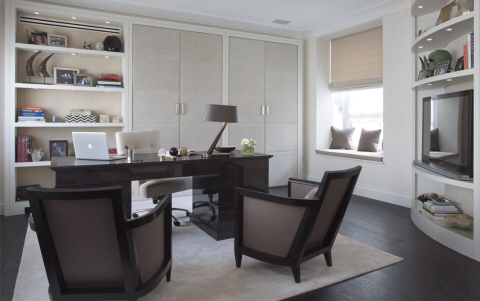 A home office by Lawson Robb featuring the Carlisle Desk