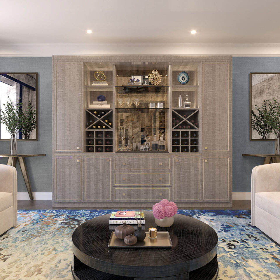 The Vesper Home Bar Drawing Room