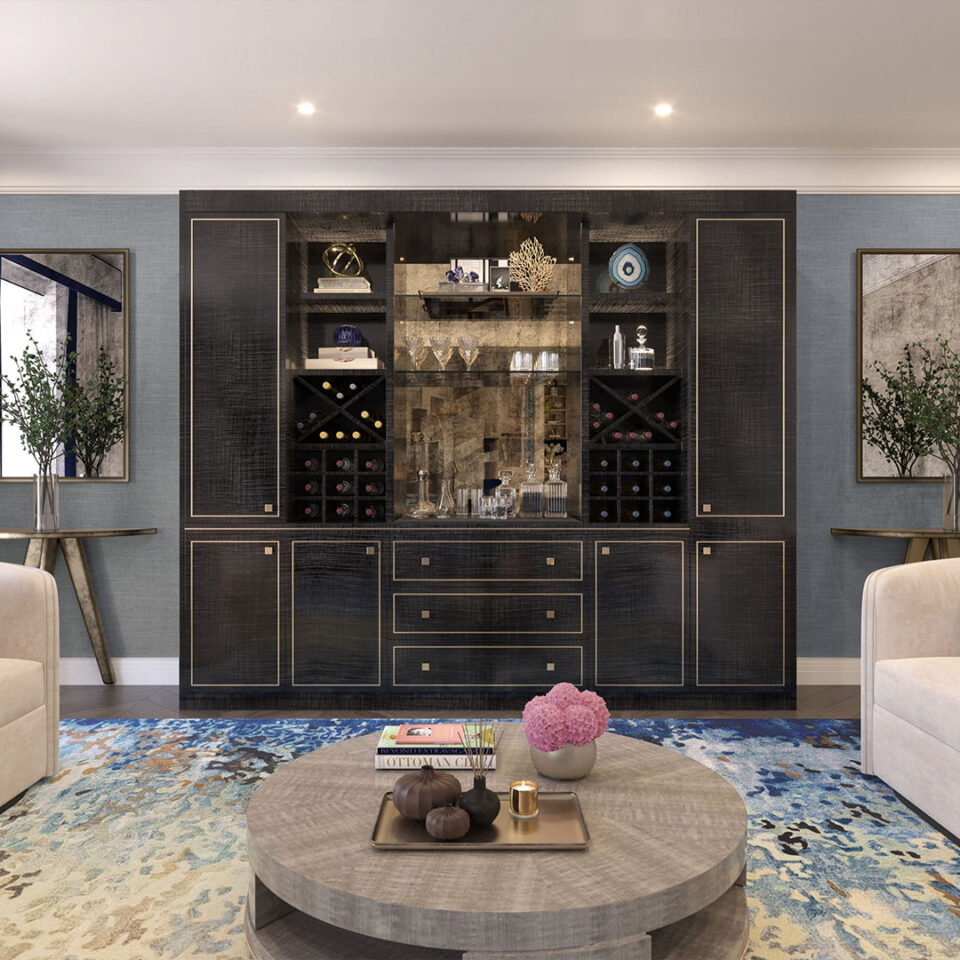 The Vesper Home Bar Drawing Room
