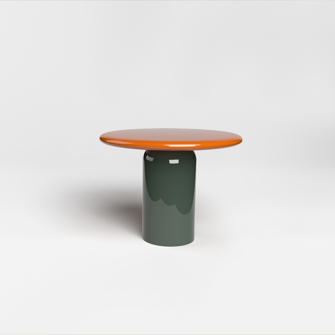 A fun breakfast table part of DAVIDSON’s Wanderlust Collection. This design features the Cylinder base and the the Orbit top