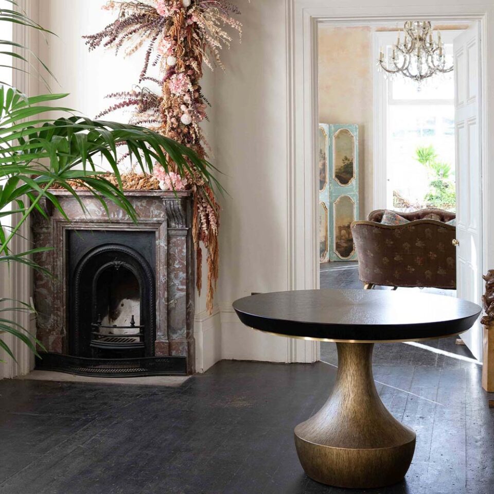 The Chalice Table styled as a Centre Table