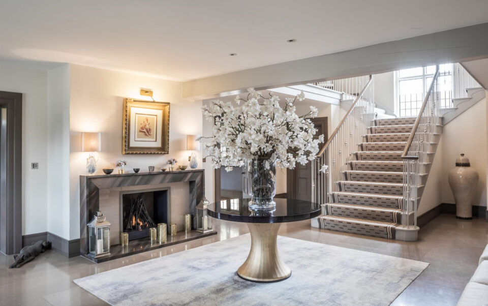 How To Style a Centre Table - The Rosebery Table in sycamore black with a gilded moon gold leaf base - liquid metal furniture