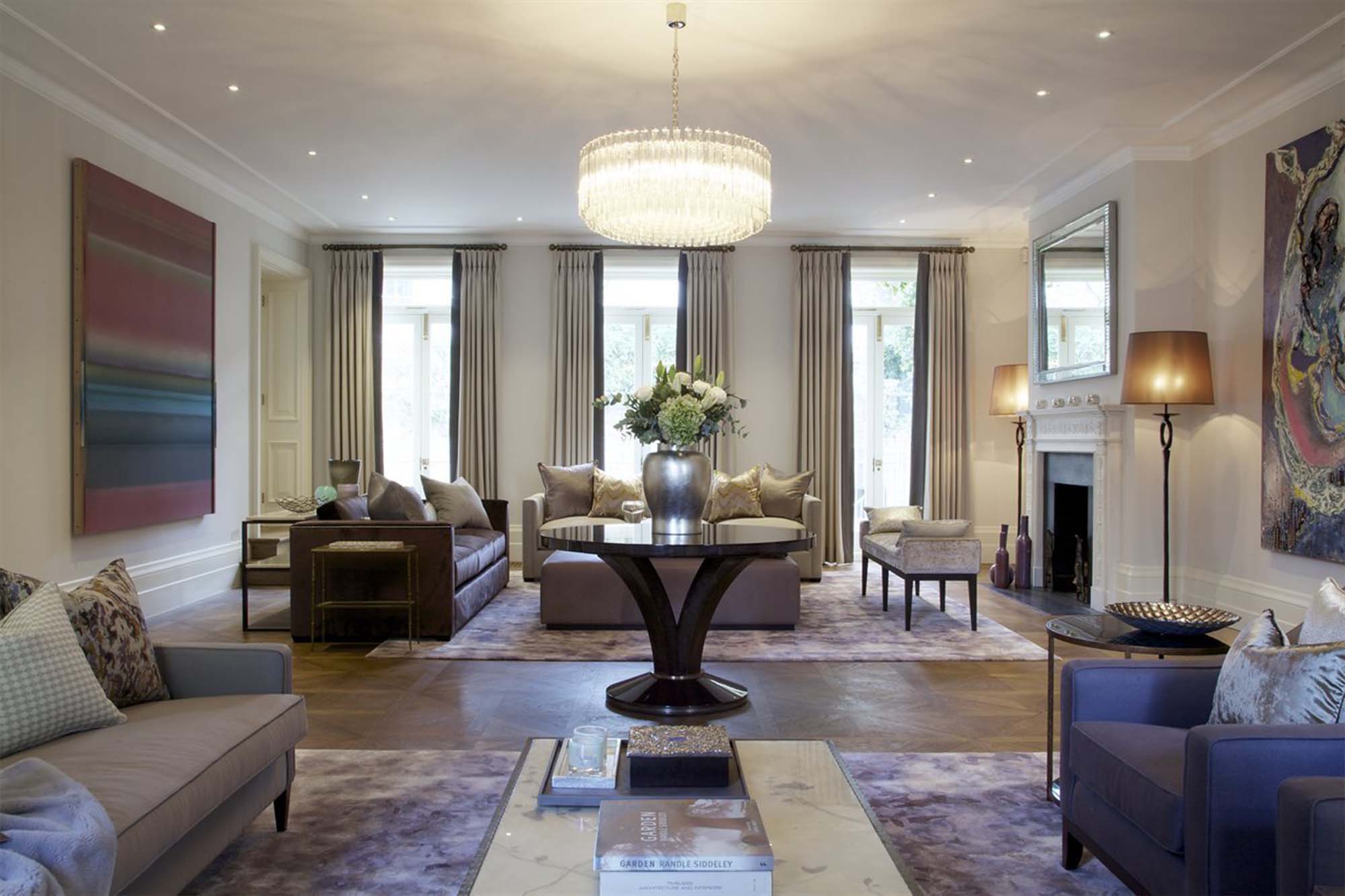 The Carlton Table styled as a Centre Table. Interior Design by Lawson Robb