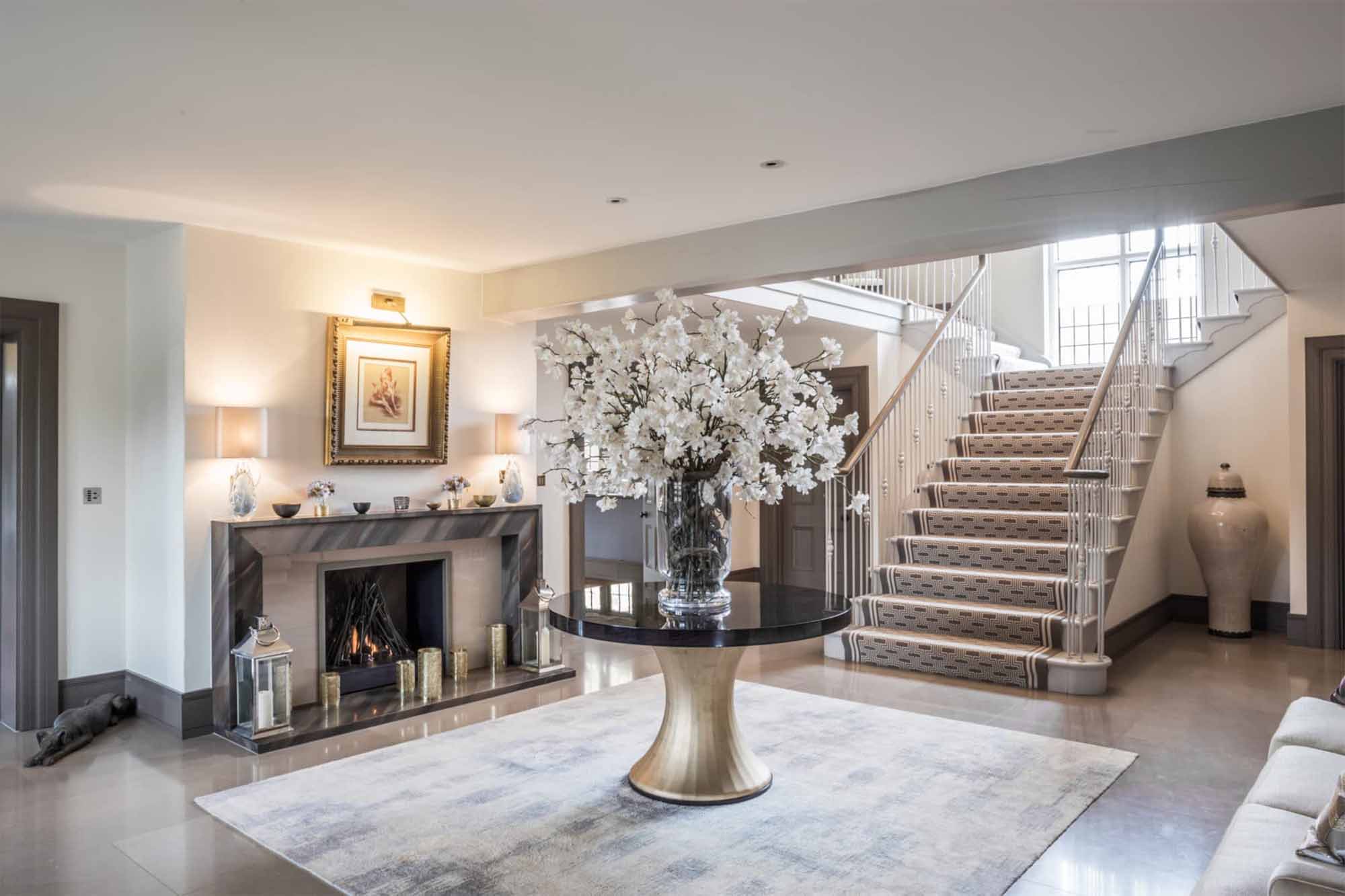 The Rosebery Table styled as a Centre Table. Interior Design by Taylor Howes