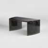View of the back of the Rivington Desk in sycamore black. Design by Davidson London