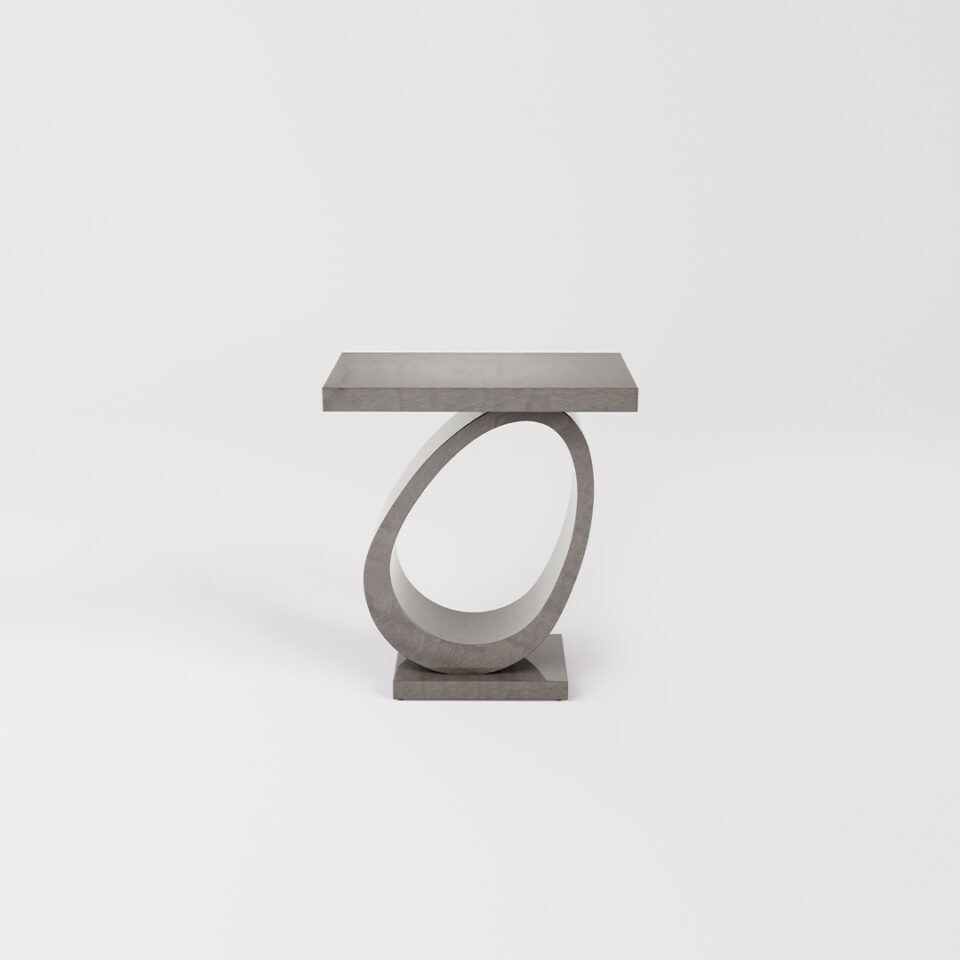 The highly coveted Artesian boasts a unique profile with its playful asymmetry. Straight lines meet nonchalant curves in a table whose form can truly be described as fabulous. Finished here in a signature sycamore slate.