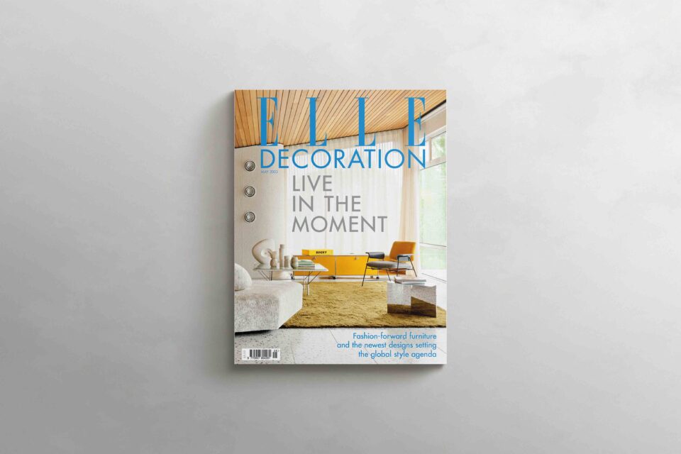 Elle Decoration May 2023 issue features the three new table additions to DAVIDSON's Wanderlust Collection.