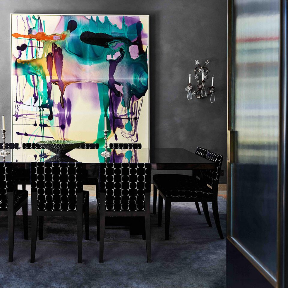 The Hamilton Dining Table by Davidson London. Interior Design by Carden Cunietti