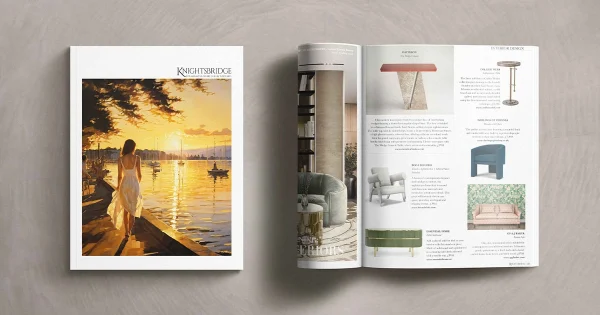 an image of the front cover of the magazine and the spread