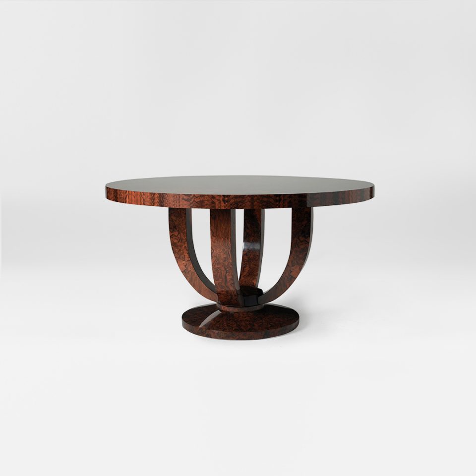 Round Cranston Table on a grey background