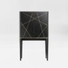 The Abstract Black Luxury Drinks Cabinet front view