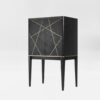 The Abstract Black Luxury Drinks Cabinet side view